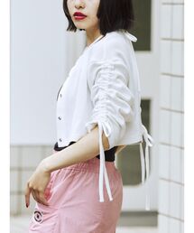 jouetie | シャーリングスリーブ2WAYトップス(Tシャツ/カットソー)