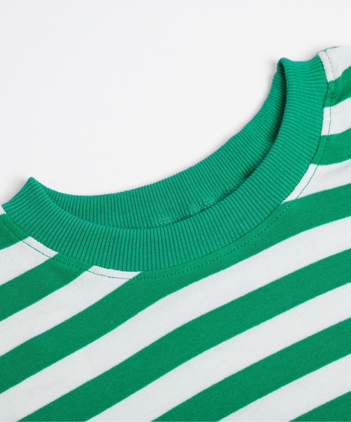 AMELY（エミリー）の「フレンチ袖ボーダーTシャツ（Tシャツ/カットソー・レディース・グリーン/イエロー系その他/ネイビー/ピンク/ブルー/ブラック・フリー）」の19枚目の写真