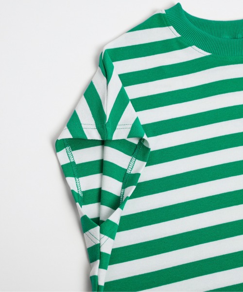 AMELY（エミリー）の「フレンチ袖ボーダーTシャツ（Tシャツ/カットソー・レディース・グリーン/イエロー系その他/ネイビー/ピンク/ブルー/ブラック・フリー）」の21枚目の写真