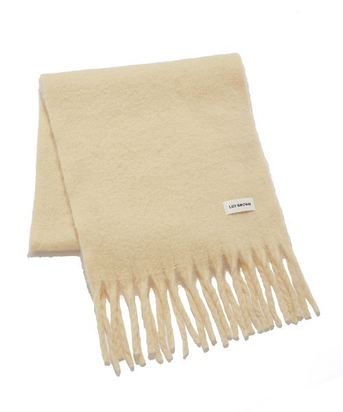 LILY BROWN(リリーブラウン)の「フリンジストール(ストール/ショール・レディース・ホワイト/グリーン/クリーム・FREE)」の13枚目の写真