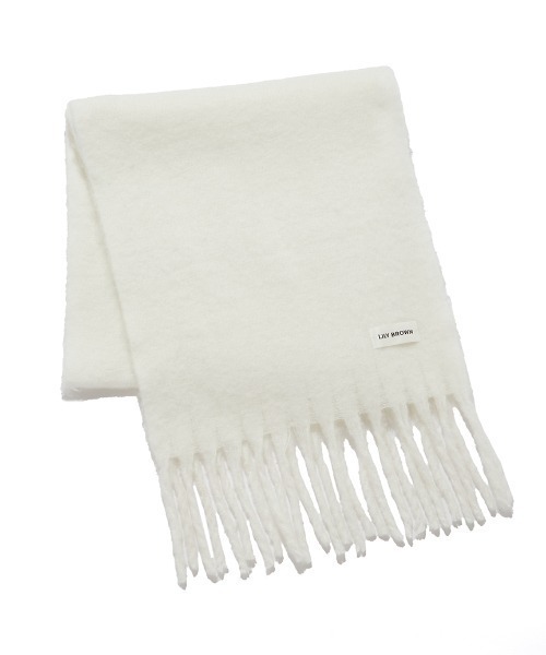 LILY BROWN(リリーブラウン)の「フリンジストール(ストール/ショール・レディース・ホワイト/グリーン/クリーム・FREE)」の11枚目の写真