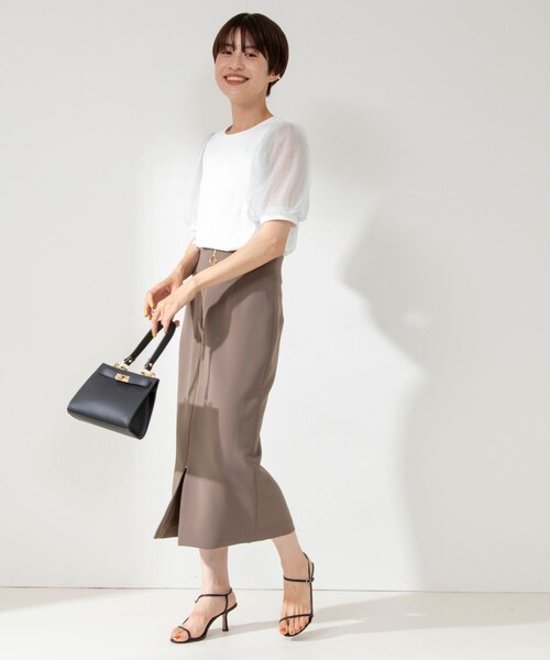 ★美品 NOLLEY'S sophi ノーリーズソフィ ブラック カットソー Ｍ セットアップ対応》マルチファンクションキーネックプルオーバー
