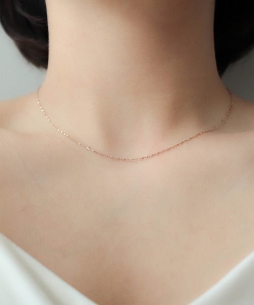 ebine（エビネ）の「Skin Petal Necklace　 金属アレルギー対応 サージカルステンレス（ネックレス・レディース・ゴールド/ピンクゴールド/シルバー・40cm/45cm）」の8枚目の写真