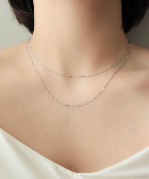 ebine（エビネ）の「Skin Petal Necklace　 金属アレルギー対応 サージカルステンレス（ネックレス・レディース・ゴールド/ピンクゴールド/シルバー・40cm/45cm）」の11枚目の写真