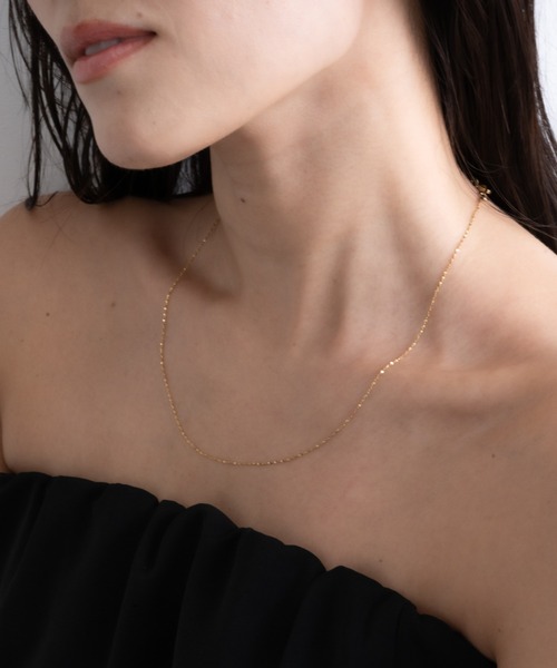 ebine（エビネ）の「Skin Petal Necklace　 金属アレルギー対応 サージカルステンレス（ネックレス・レディース・ゴールド/ピンクゴールド/シルバー・40cm/45cm）」の17枚目の写真