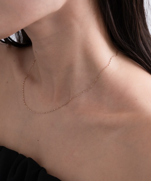 ebine（エビネ）の「Skin Petal Necklace　 金属アレルギー対応 サージカルステンレス（ネックレス・レディース・ゴールド/ピンクゴールド/シルバー・40cm/45cm）」の22枚目の写真