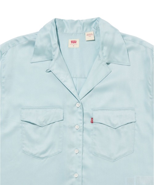 セール】Levi's/リーバイス オープンカラーシャツ ブルー