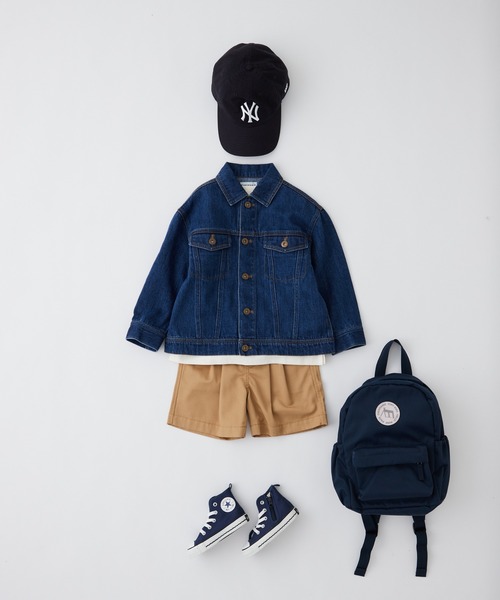 CIAOPANIC TYPY（チャオパニックティピー）の「【KIDS】【TYPY DENIM】甘織りデニムジャケット（デニムジャケット・キッズ・ネイビー/サックスブルー・S/M/L/XL/XXL）」の13枚目の写真
