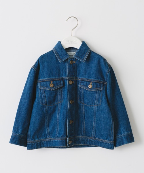 CIAOPANIC TYPY（チャオパニックティピー）の「【KIDS】【TYPY DENIM】甘織りデニムジャケット（デニムジャケット・キッズ・ネイビー/サックスブルー・S/M/L/XL/XXL）」の9枚目の写真