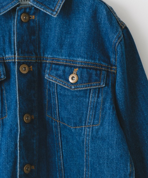 CIAOPANIC TYPY（チャオパニックティピー）の「【KIDS】【TYPY DENIM】甘織りデニムジャケット（デニムジャケット・キッズ・ネイビー/サックスブルー・S/M/L/XL/XXL）」の15枚目の写真