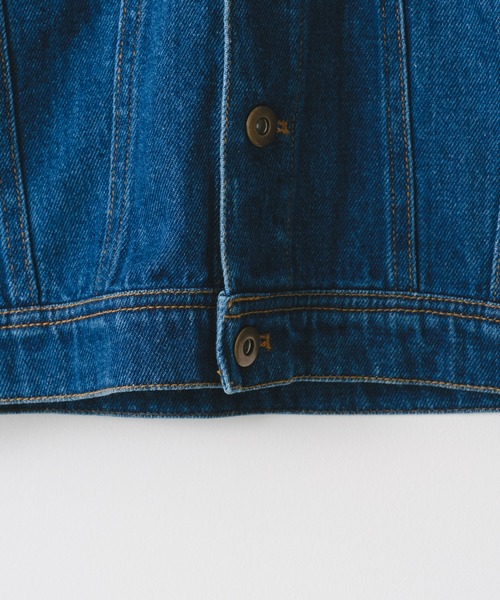 CIAOPANIC TYPY（チャオパニックティピー）の「【KIDS】【TYPY DENIM】甘織りデニムジャケット（デニムジャケット・キッズ・ネイビー/サックスブルー・S/M/L/XL/XXL）」の3枚目の写真