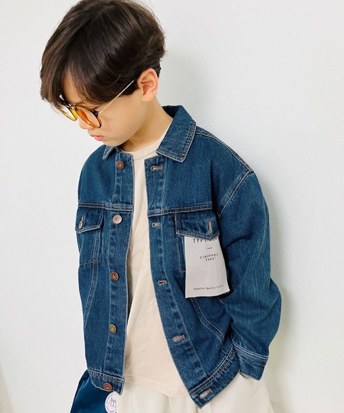 CIAOPANIC TYPY（チャオパニックティピー）の「【KIDS】【TYPY DENIM】甘織りデニムジャケット（デニムジャケット・キッズ・ネイビー/サックスブルー・S/M/L/XL/XXL）」の19枚目の写真