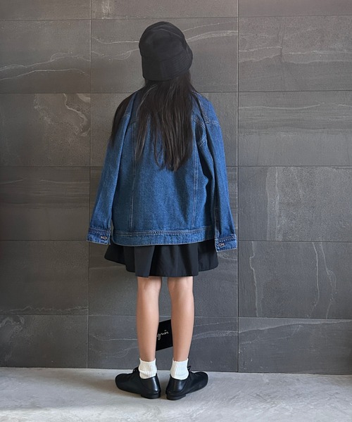 CIAOPANIC TYPY（チャオパニックティピー）の「【KIDS】【TYPY DENIM】甘織りデニムジャケット（デニムジャケット・キッズ・ネイビー/サックスブルー・S/M/L/XL/XXL）」の22枚目の写真