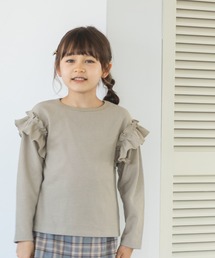pairmanon（ペアマノン）の「【かぞくおそろい】 袖 フリル アソート ワッフル 長袖 Tシャツ（Tシャツ/カットソー・キッズ）」
