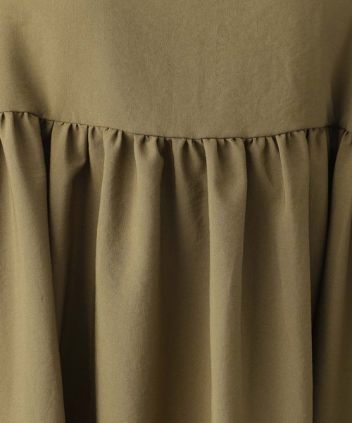 LEPSIM（レプシィム）の「キリカエギャザーキャミワンピース　970843（ワンピース・レディース・カーキブラウン/ブラック・FREE）」の15枚目の写真