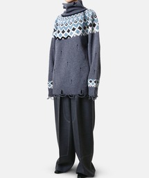 IRENE Open Collar Mix Knit ニット/セーター IRENE Open Collar Mix Knit ニット/セーター ニット/セーター