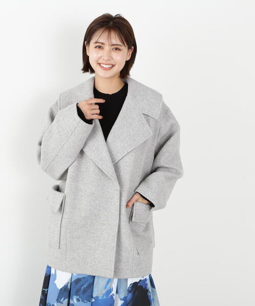 ジルバイジルスチュアート　ウールカルゼシリーズコート セール】◇ウールカルゼシリーズ コート（ピーコート）｜JILL by