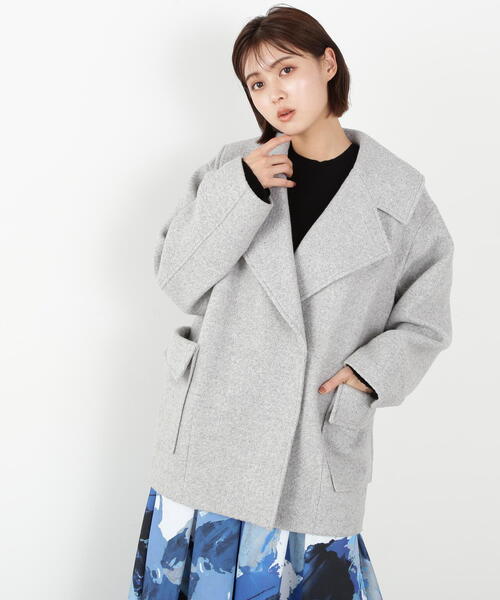 セール】◇ウールカルゼシリーズ コート（ピーコート）｜JILL by JILL
