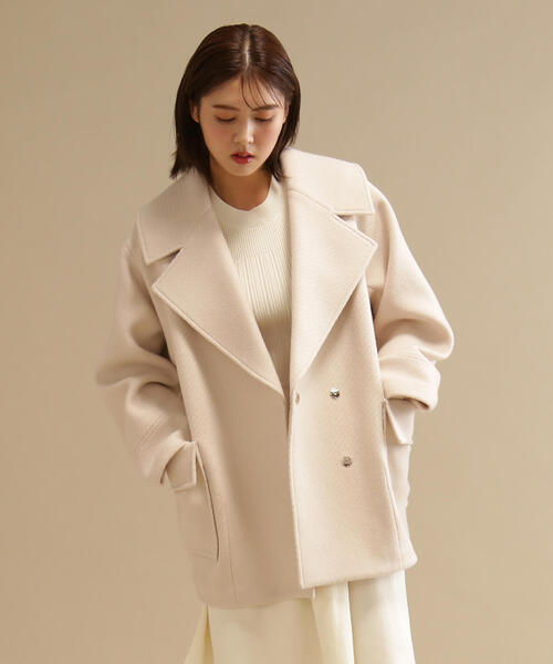 JILL BY JILLSTUART ピーコート ウールカルゼシリーズ コート JILL by STUART ピーコート pコート ウールカルゼシリーズ