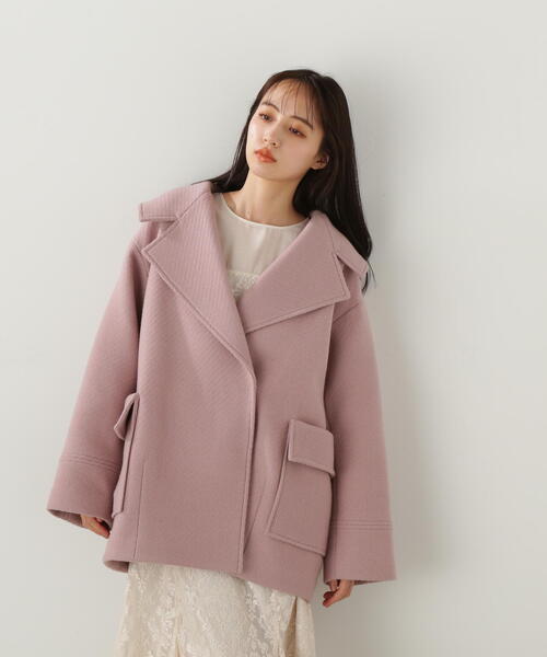 ジルバイジルスチュアート　ウールカルゼシリーズコート セール】◇ウールカルゼシリーズ コート（ピーコート）｜JILL by