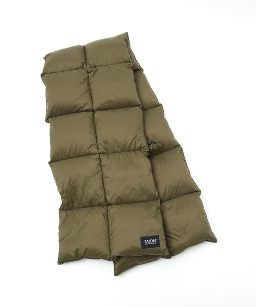 ABAHOUSE（アバハウス）の「【TAION /タイオン】ボリュームダウンマフラー/VOLUME MUFFLER /ユニセックス/ R201VMT（マフラー・メンズ・ブラック/ダークネイビー/カーキ/ベージュ・フリー）」の6枚目の写真