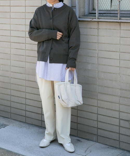 FORK&SPOON（フォークアンドスプーン）の「FORK&SPOON　オックスロングシャツ（シャツ/ブラウス・レディース・ブラウン系その他/ブルー系その他/オフホワイト・1）」の7枚目の写真