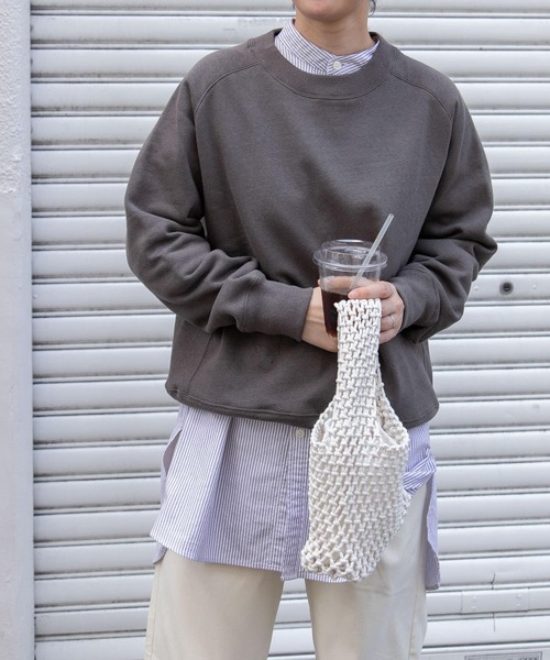 FORK&SPOON（フォークアンドスプーン）の「FORK&SPOON　オックスロングシャツ（シャツ/ブラウス・レディース・ブラウン系その他/ブルー系その他/オフホワイト・1）」の10枚目の写真