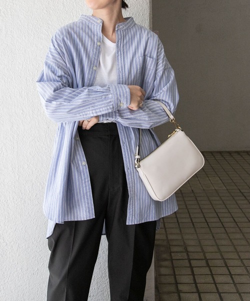 FORK&SPOON（フォークアンドスプーン）の「FORK&SPOON　オックスロングシャツ（シャツ/ブラウス・レディース・ブラウン系その他/ブルー系その他/オフホワイト・1）」の20枚目の写真