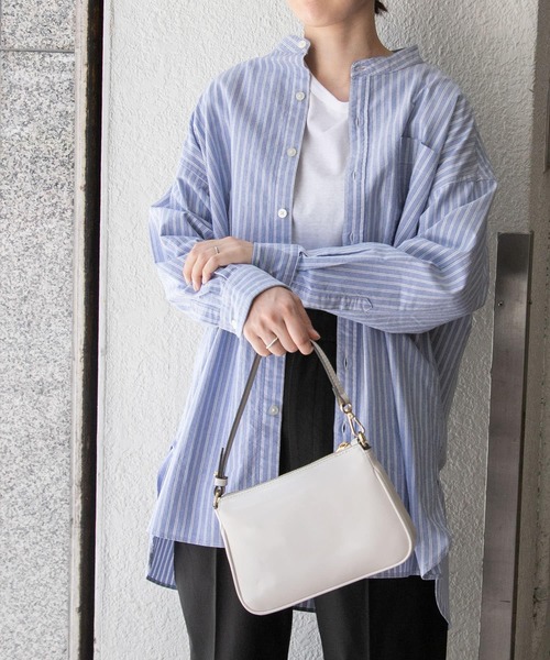 FORK&SPOON（フォークアンドスプーン）の「FORK&SPOON　オックスロングシャツ（シャツ/ブラウス・レディース・ブラウン系その他/ブルー系その他/オフホワイト・1）」の21枚目の写真