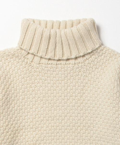 BEAMS BOY（ビームスボーイ）の「BEAMS BOY / 手編 BIG タートル 15FW（ニット/セーター・レディース・ナチュラル/グレー/ブラック・ONE SIZE）」の16枚目の写真