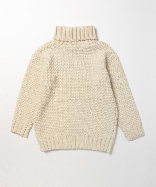 BEAMS BOY（ビームスボーイ）の「BEAMS BOY / 手編 BIG タートル 15FW（ニット/セーター・レディース・ナチュラル/グレー/ブラック・ONE SIZE）」の7枚目の写真