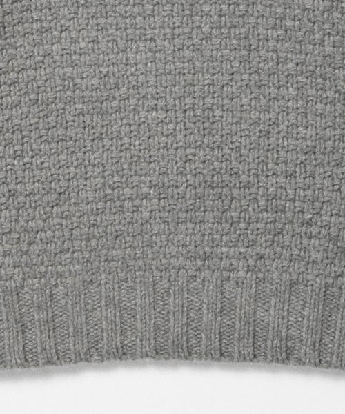 BEAMS BOY（ビームスボーイ）の「BEAMS BOY / 手編 BIG タートル 15FW（ニット/セーター・レディース・ナチュラル/グレー/ブラック・ONE SIZE）」の10枚目の写真