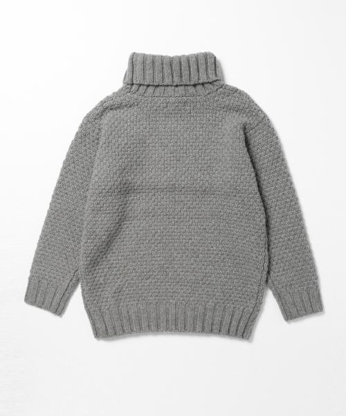 BEAMS BOY（ビームスボーイ）の「BEAMS BOY / 手編 BIG タートル 15FW（ニット/セーター・レディース・ナチュラル/グレー/ブラック・ONE SIZE）」の11枚目の写真