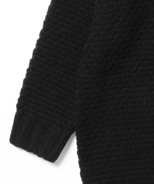 BEAMS BOY（ビームスボーイ）の「BEAMS BOY / 手編 BIG タートル 15FW（ニット/セーター・レディース・ナチュラル/グレー/ブラック・ONE SIZE）」の4枚目の写真