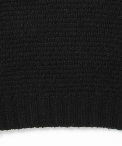 BEAMS BOY（ビームスボーイ）の「BEAMS BOY / 手編 BIG タートル 15FW（ニット/セーター・レディース・ナチュラル/グレー/ブラック・ONE SIZE）」の5枚目の写真