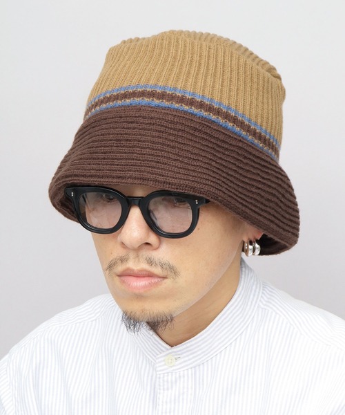 Basiquenti（ベーシックエンティ）の「リブニット バケットハット（プレーン・ライン）（ハット・メンズ・ベージュ/ブラック/カーキ/グレー/ベージュ系その他/ブラック系その他/グレー系その他・FREE）」の6枚目の写真