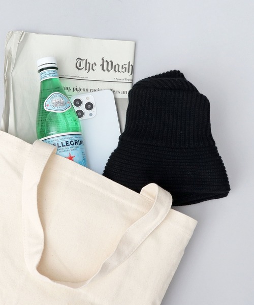 Basiquenti（ベーシックエンティ）の「リブニット バケットハット（プレーン・ライン）（ハット・メンズ・ベージュ/ブラック/カーキ/グレー/ベージュ系その他/ブラック系その他/グレー系その他・FREE）」の10枚目の写真