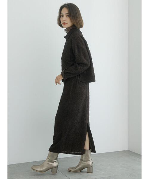 Te chichi（テチチ）の「フェザーシフォンショートシャツ（シャツ/ブラウス・レディース・ブラウン/オフホワイト・F）」の17枚目の写真