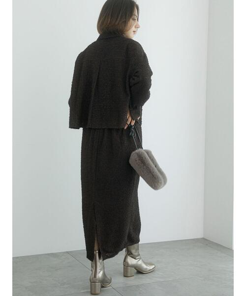 Te chichi（テチチ）の「フェザーシフォンショートシャツ（シャツ/ブラウス・レディース・ブラウン/オフホワイト・F）」の18枚目の写真