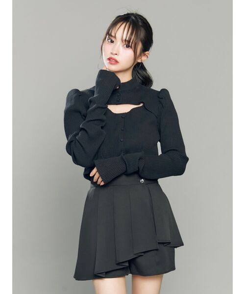 EATME(イートミー)の「カットアウトリブTOP(Tシャツ/カットソー・レディース・アイボリー/グレー/ブラック・FREE)」の15枚目の写真