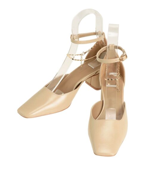 LAGUNAMOON(ラグナムーン)の「LADY2WAYチェーンストラップパンプス(パンプス・レディース・ブロンズ/ベージュ・S/M)」の15枚目の写真