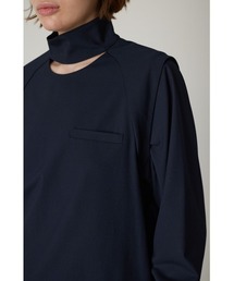 RIM.ARK（リムアーク）の「Open neck blouse オープンネックブラウズ