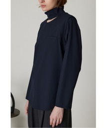 RIM.ARK（リムアーク）の「Open neck blouse オープンネックブラウズ