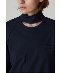 RIM.ARK（リムアーク）の「Open neck blouse オープンネックブラウズ