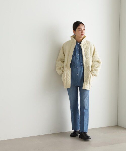 N.(N. Natural Beauty Basic)(エヌエヌナチュラルビューティーベーシック)の「◆キルティングブルゾン(ブルゾン・レディース・ブラック/クリーム/カーキ・MEDIUM)」の18枚目の写真