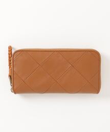 P.I.D（ピーアイディー）の「ピーアイディー【P.I.D】アップサイクルレザー ラウンドロングウォレット（財布）」