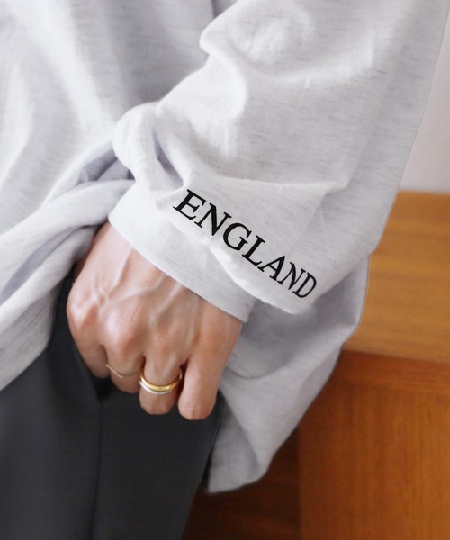 reca(レカ)の「ビッグシルエットロゴロンT(Tシャツ/カットソー・レディース・ブラック/グレー系その他/グレー・FREE)」の5枚目の写真