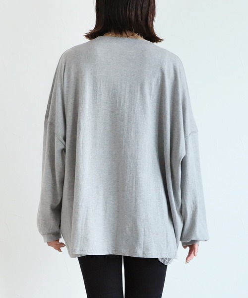 reca(レカ)の「ビッグシルエットロゴロンT(Tシャツ/カットソー・レディース・ブラック/グレー系その他/グレー・FREE)」の15枚目の写真