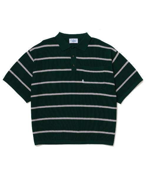 KEBOZ（ケボズ）の「BORDER KNIT S/S POLO（ポロシャツ）」 - WEAR