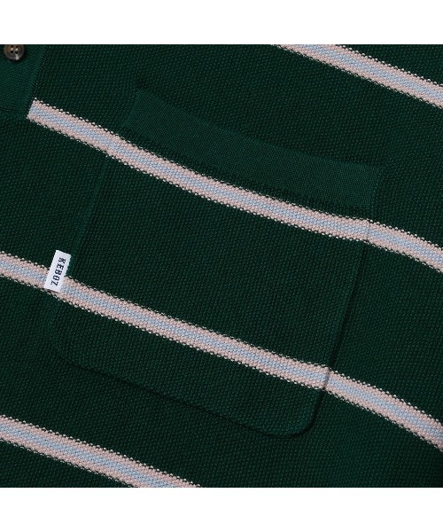 KEBOZ（ケボズ）の「BORDER KNIT S/S POLO（ポロシャツ）」 - WEAR